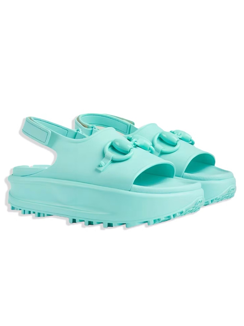 Gucci Platform Slide Sandals with Horsebit Detail